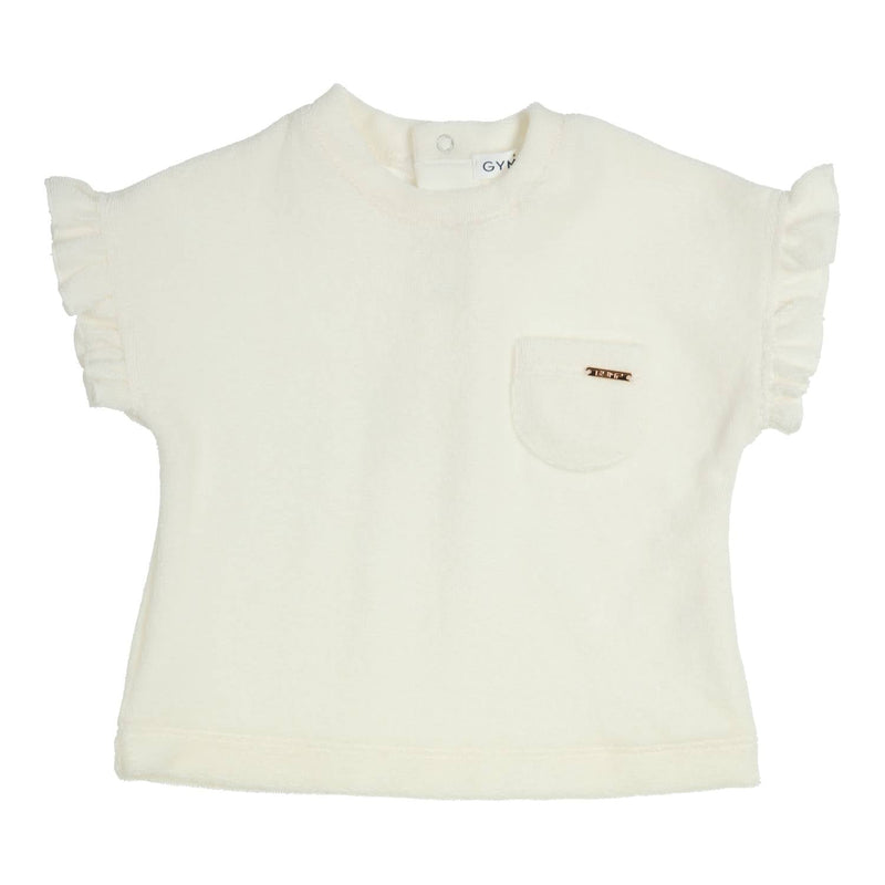 Meisjes T-shirt Ido van Gymp in de kleur Off White in maat 86.