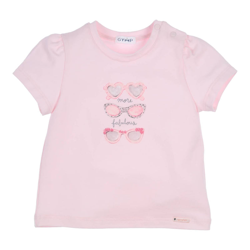 Meisjes T-shirt Aerobic van Gymp in de kleur Old Rose in maat 86.