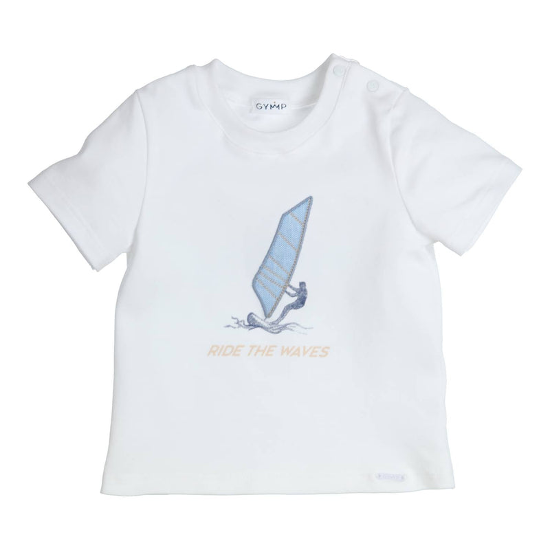 Jongens T-shirt Aerobic van Gymp in de kleur White in maat 86.