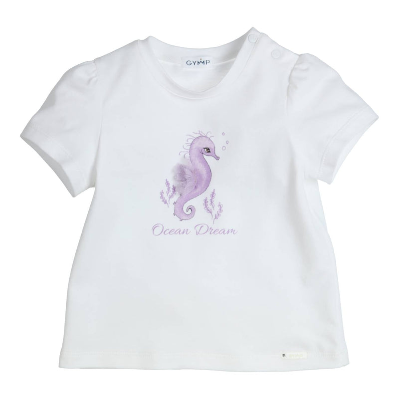 Meisjes T-shirt Aerobic van Gymp in de kleur White in maat 86.