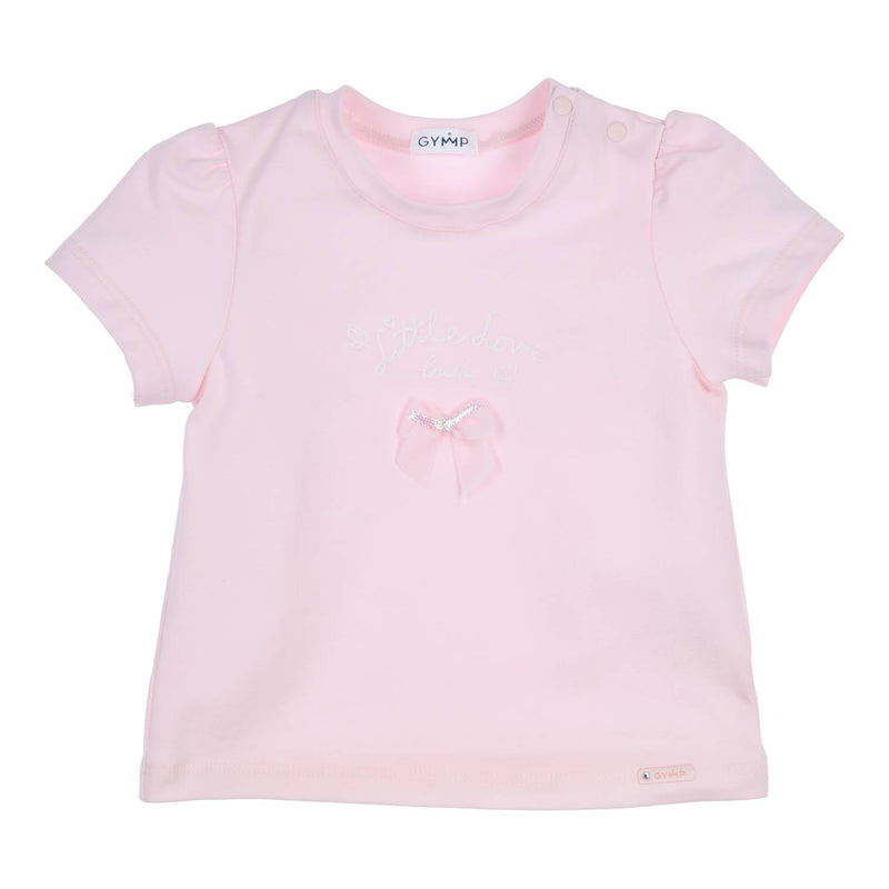 Meisjes T-shirt Aerobic van Gymp in de kleur Old Rose in maat 86.
