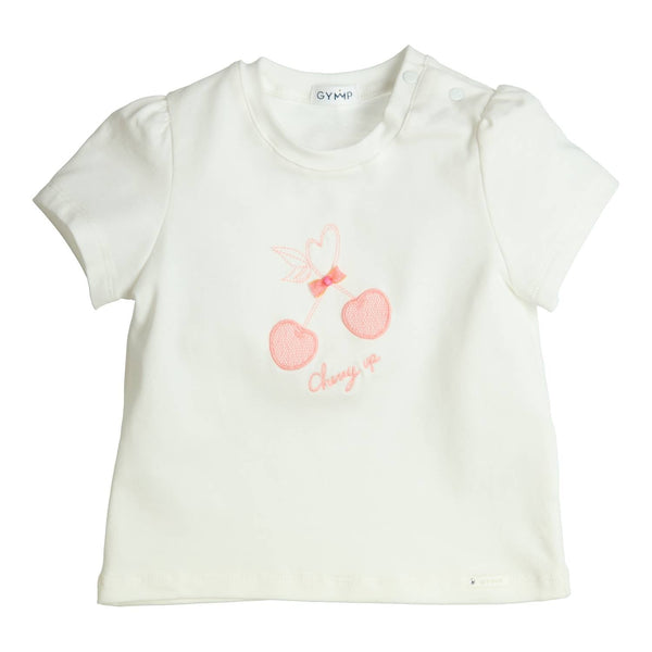 Meisjes T-shirt Aerobic van Gymp in de kleur Off White in maat 86.