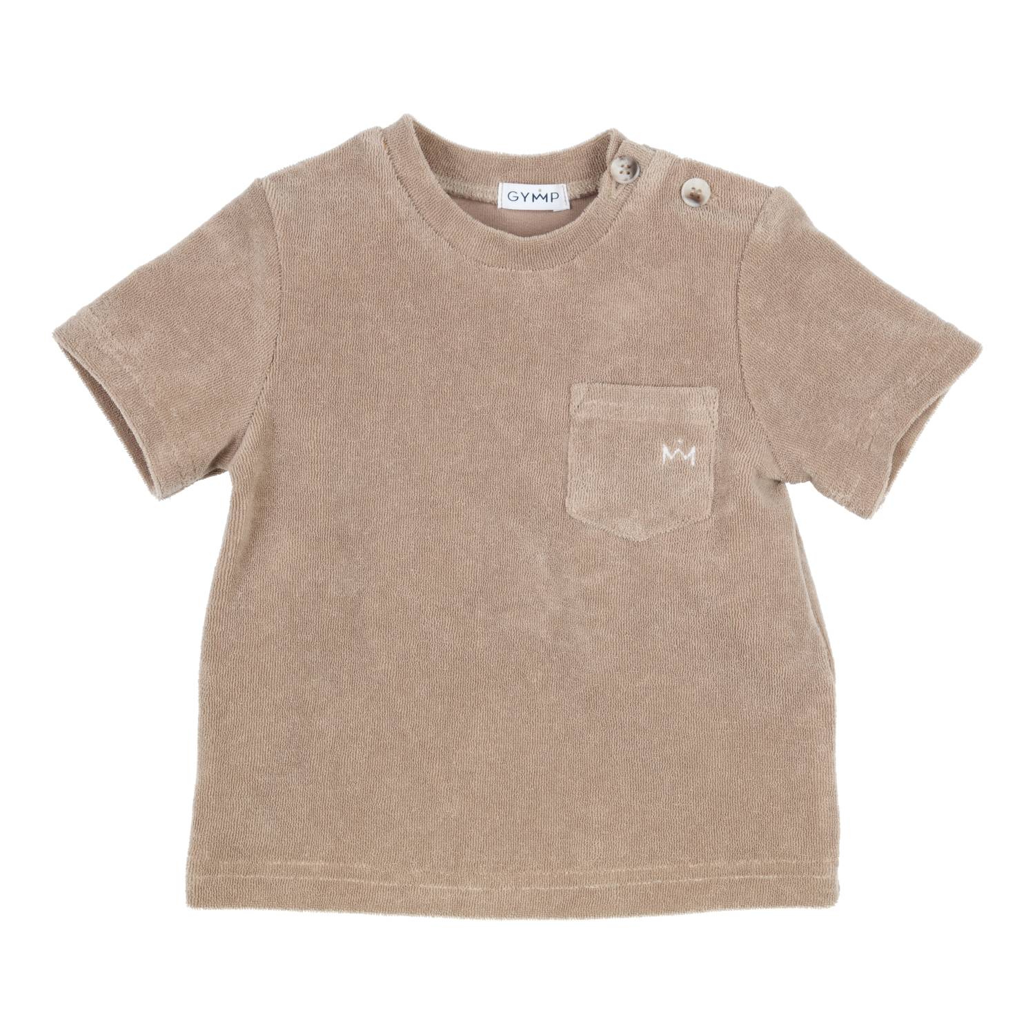 Jongens T-shirt Ido van Gymp in de kleur Brown in maat 86.