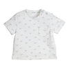 Jongens T-shirt Josca van Gymp in de kleur White - Light Blue in maat 86.