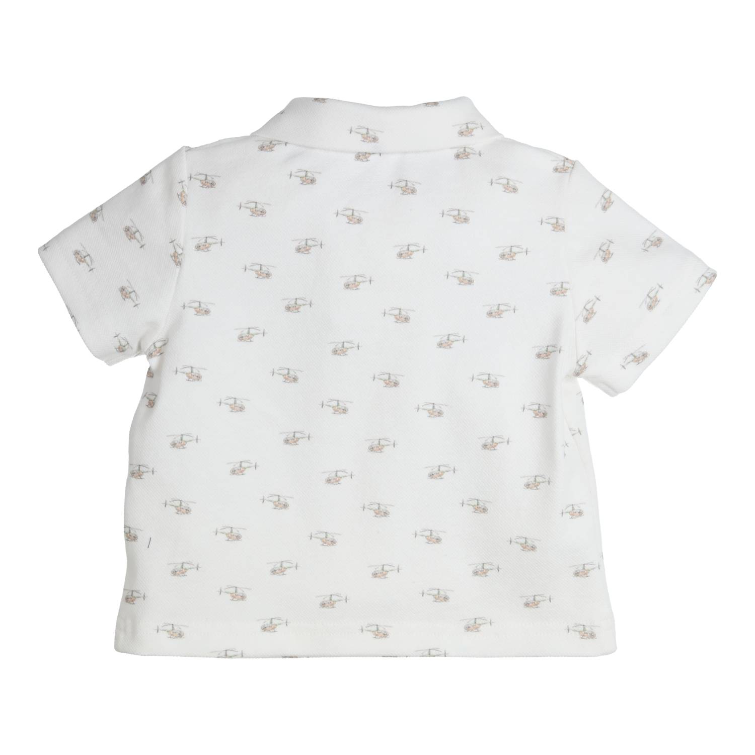 Jongens Polo Gebbo van Gymp in de kleur White - Green in maat 86.