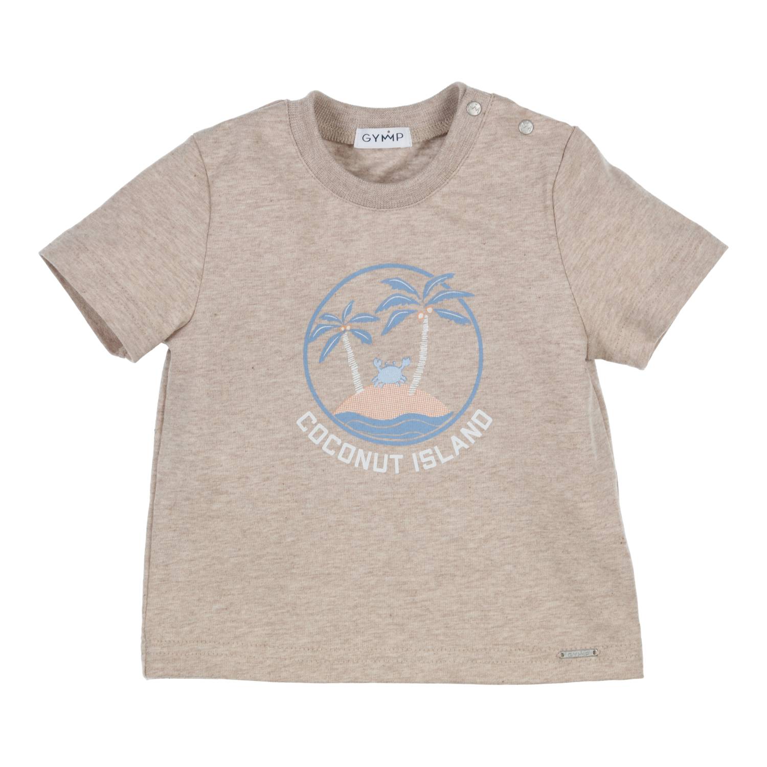 Jongens T-shirt Aerochine van Gymp in de kleur Beige in maat 86.