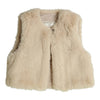 Meisjes Gilet Isolde van Gymp in de kleur Beige in maat 86.