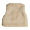 Meisjes Gilet Isolde van Gymp in de kleur Beige in maat 86.