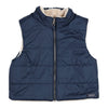 Jongens Gilet Sumi van Gymp in de kleur Navy - Beige in maat 92.