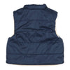 Jongens Gilet Sumi van Gymp in de kleur Navy - Beige in maat 92.