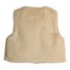 Meisjes Gilet Polla van Gymp in de kleur Beige in maat 92.