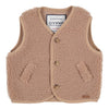 Jongens Gilet Boston van Gymp in de kleur Beige in maat 92.