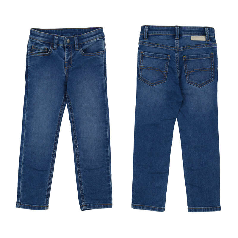 Jongens Denim pants                   van Mayoral in de kleur Medium     in maat 128.