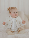 Meisjes Blouse Jinke van Gymp in de kleur Off White in maat 92.