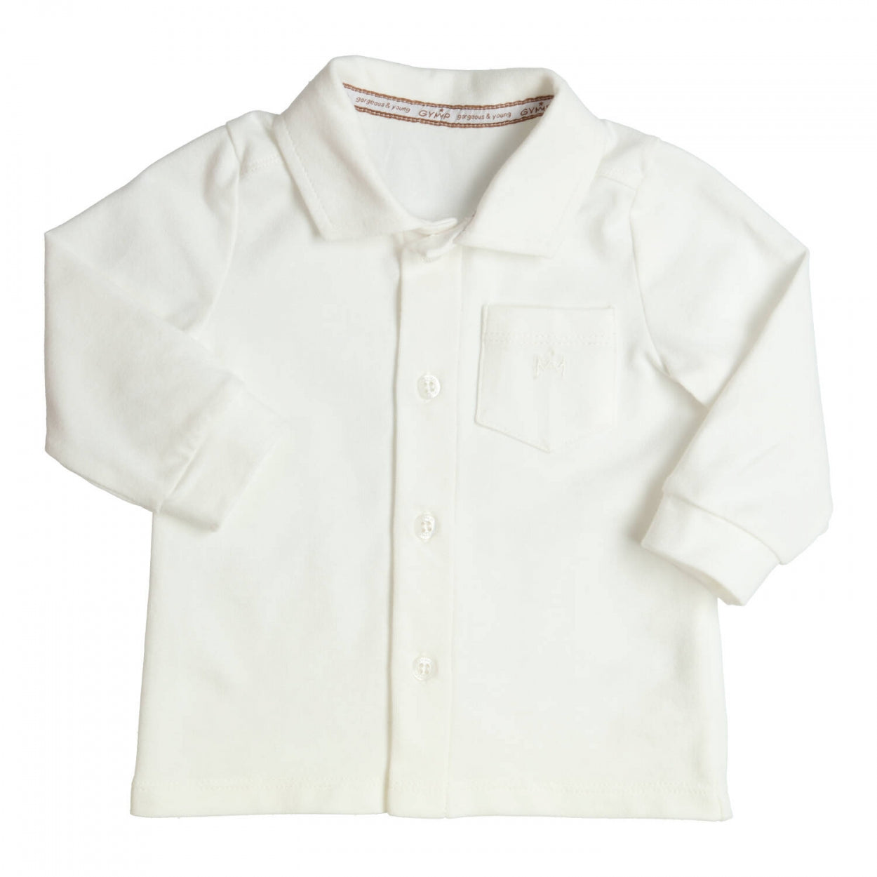 Jongens Shirt Aerodoux van Gymp in de kleur Off White in maat 86.