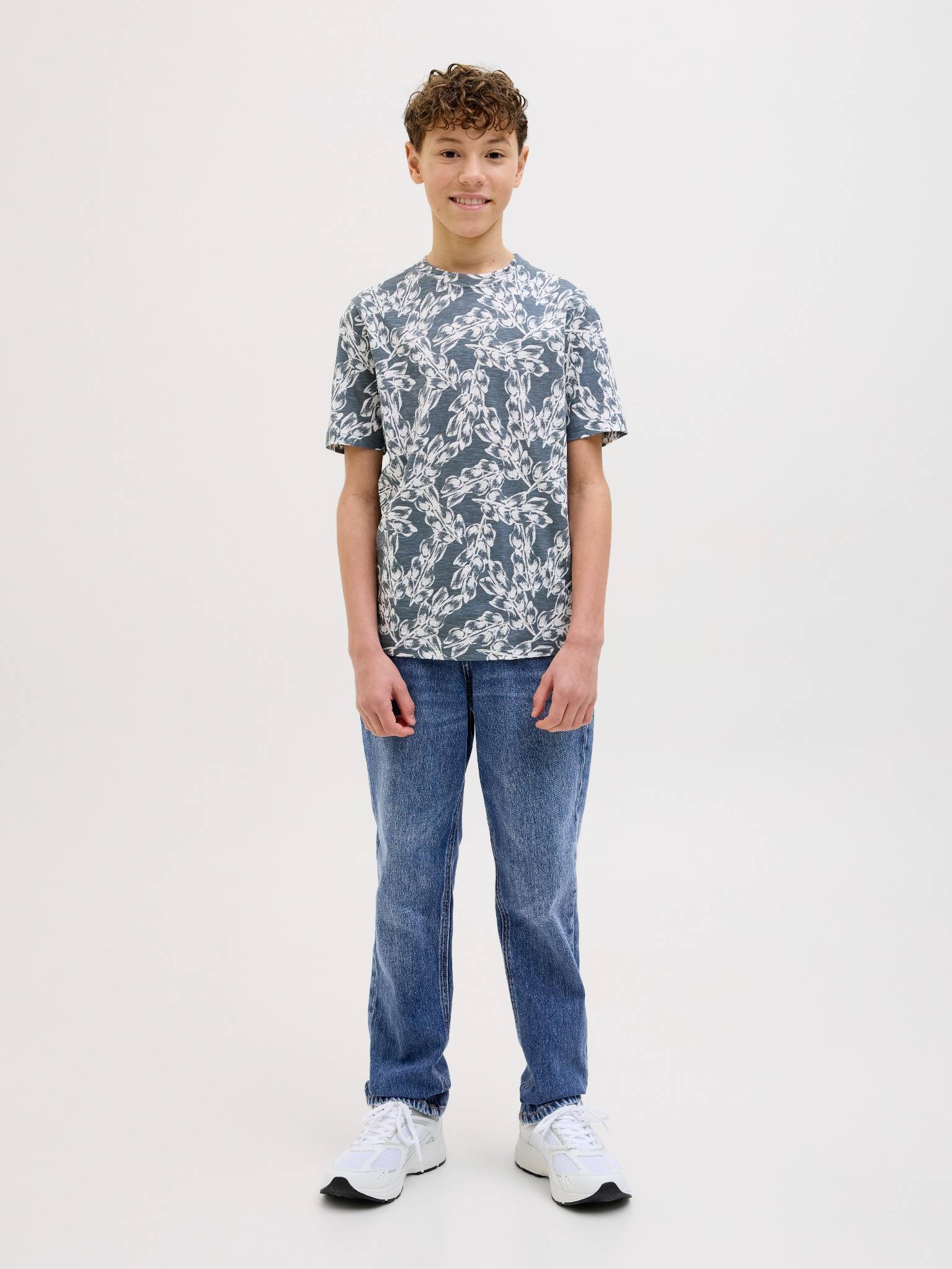 Jongens JJICLARK JJORIGINAL AKM 123 NOOS JNR van Jack & Jones Junior in de kleur Blue Denim in maat 176.