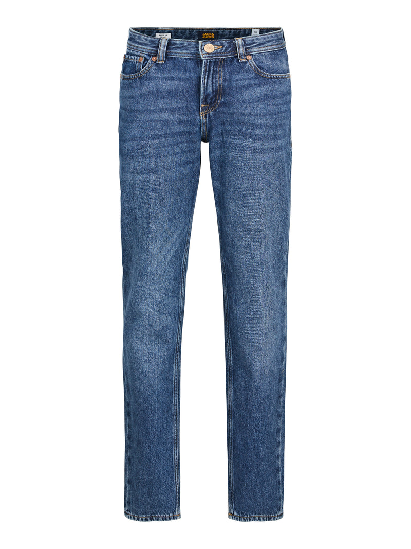 Jongens JJICLARK JJORIGINAL AKM 123 NOOS JNR van Jack & Jones Junior in de kleur Blue Denim in maat 176.