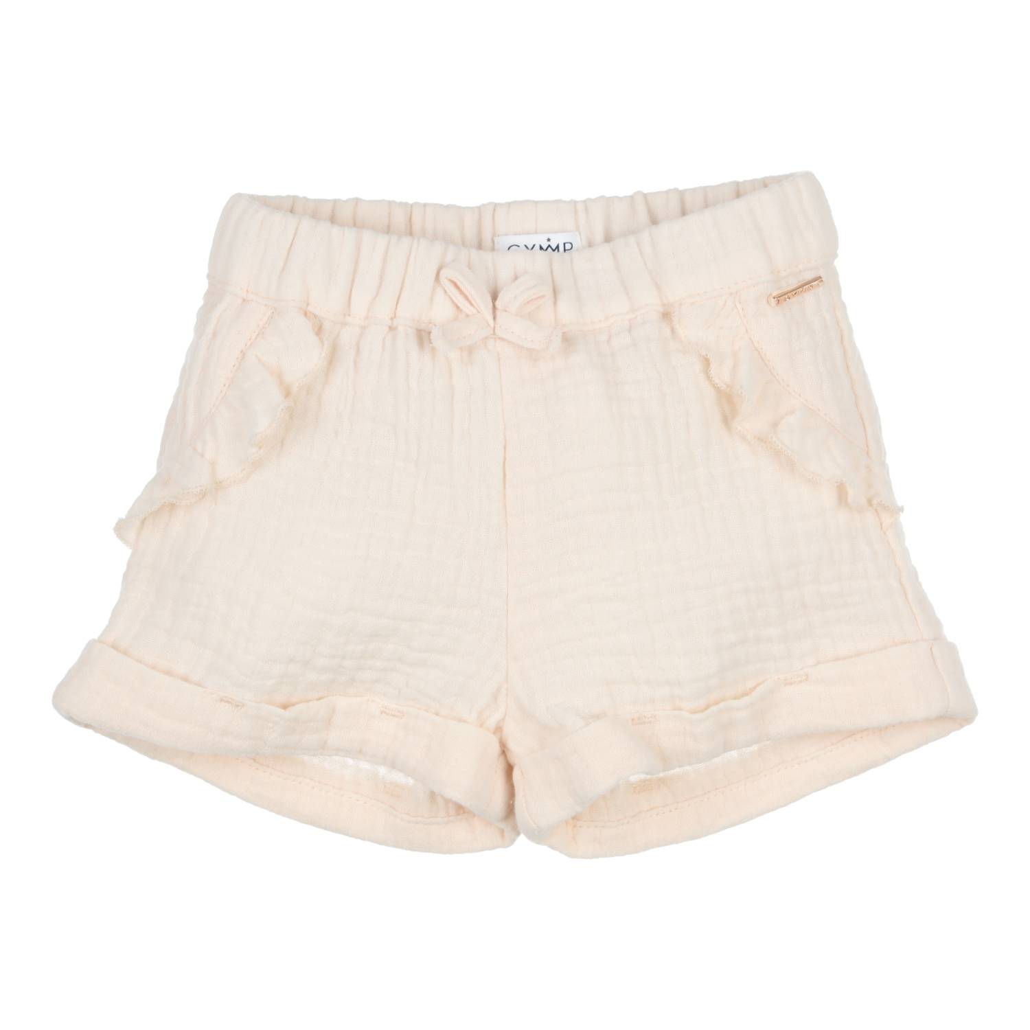 Meisjes Shorts Risa van Gymp in de kleur Beige in maat 86.