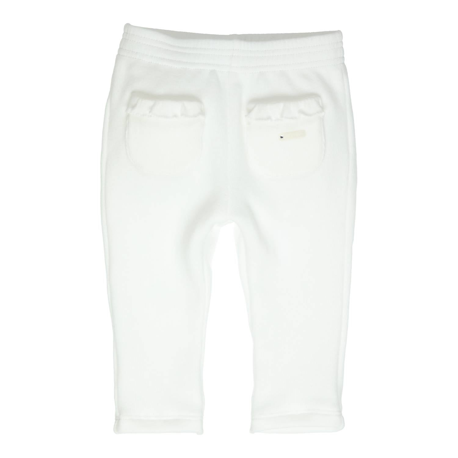 Meisjes Trousers Billie van Gymp in de kleur Off White in maat 86.