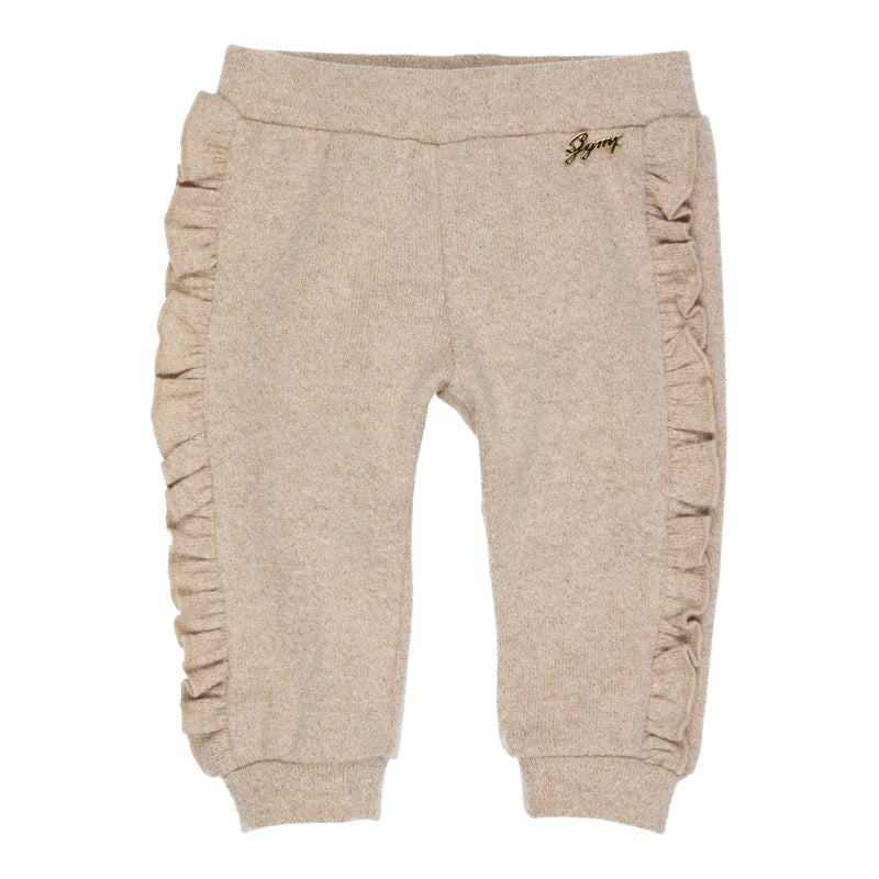 Meisjes Trousers Lucia van Gymp in de kleur Beige in maat 86.