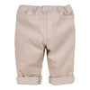 Jongens Trousers Owen van Gymp in de kleur Beige in maat 86.