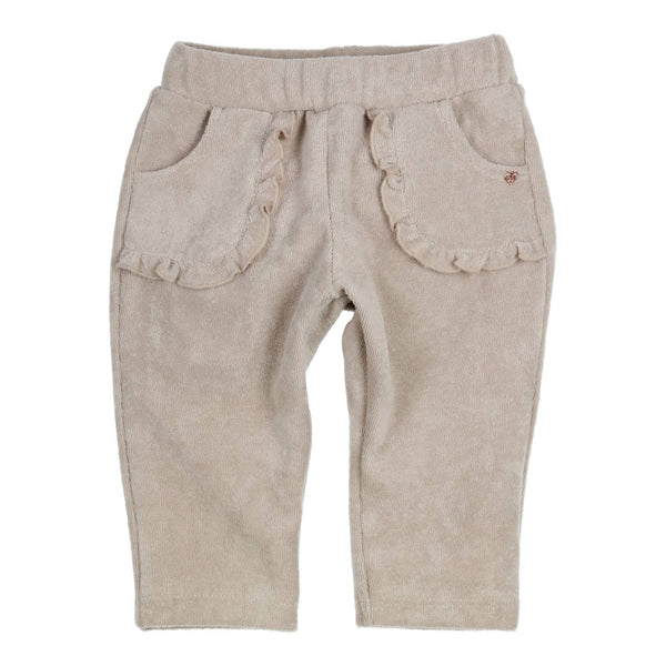 Meisjes Trousers Ido van Gymp in de kleur Beige in maat 86.