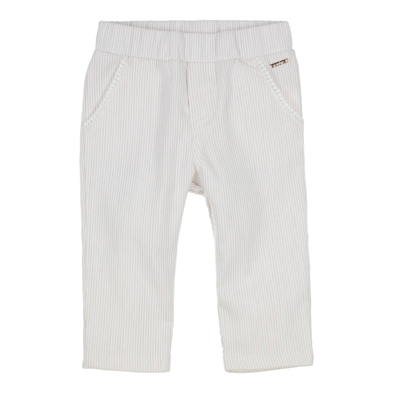 Meisjes Trousers Gidi van Gymp in de kleur Beige in maat 86.