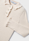 Mayoral L/s ribbed knit polo