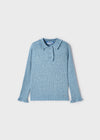 Mayoral L/s ribbed knit polo