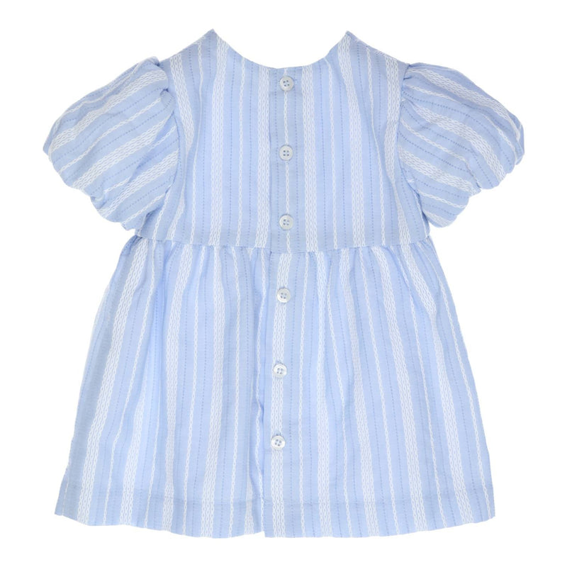 Meisjes Dress Linse van Gymp in de kleur Light Blue - White in maat 86.