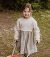 Meisjes Dress Bess van Gymp in de kleur Beige - Black in maat 86.