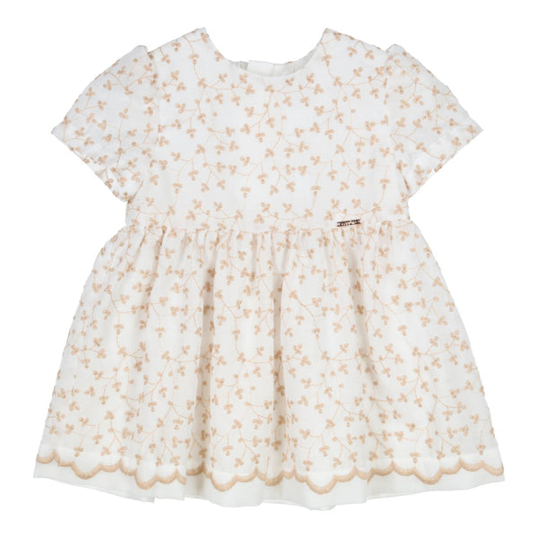 Meisjes Dress Dianta van Gymp in de kleur Off White - Beige in maat 86.