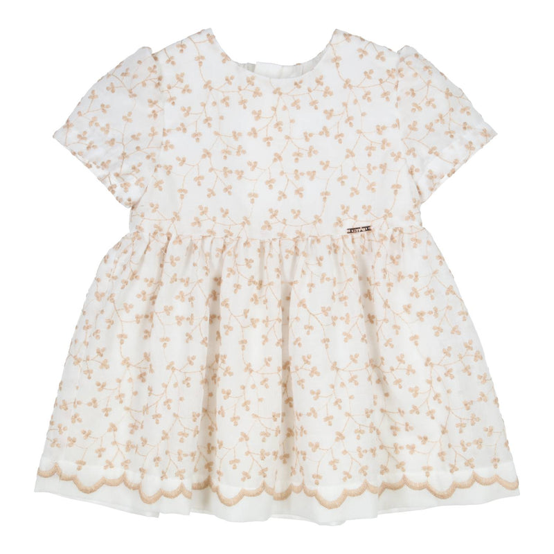 Meisjes Dress Dianta van Gymp in de kleur Off White - Beige in maat 86.