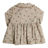 Meisjes Dress Grayce van Gymp in de kleur Beige - Brown in maat 92.