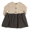 Meisjes Dress Dion van Gymp in de kleur Black - Beige in maat 92.