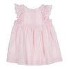 Meisjes Pinafore Frida van Gymp in de kleur Old Rose - Off White in maat 86.