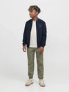Jongens JPRBLUBRAD BOMBER JACKET JNR van Jack & Jones Junior in de kleur Seaborne in maat 176.