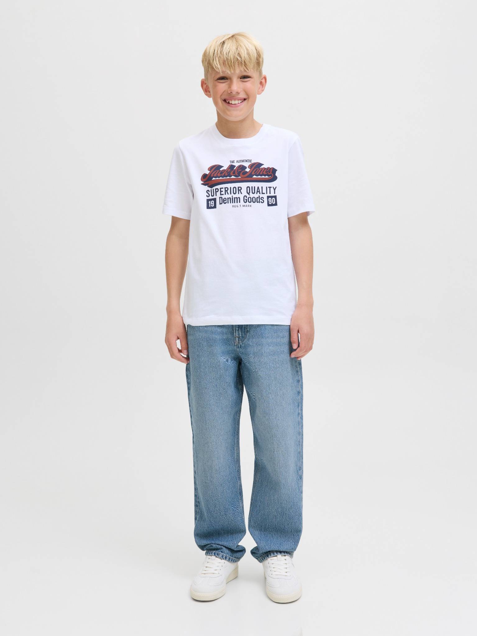 Jongens JJICHRIS JJORIGINAL SBD 192 NOOS JNR van Jack & Jones Junior in de kleur Blue Denim in maat 170.