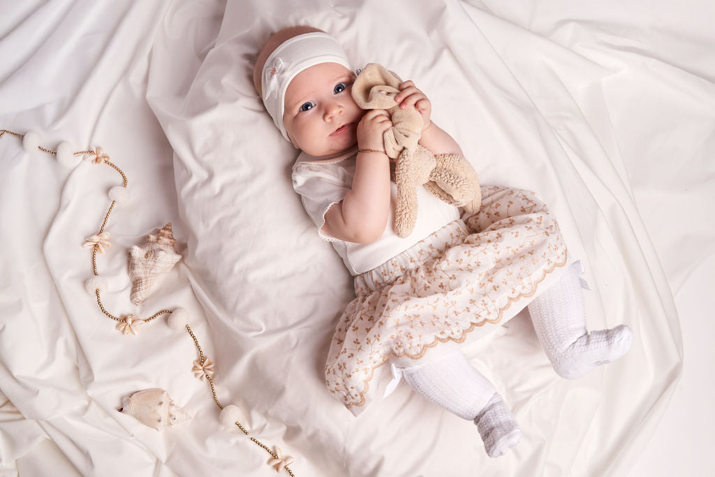 Meisjes Romper Aerobic van Gymp in de kleur Off White in maat 86.