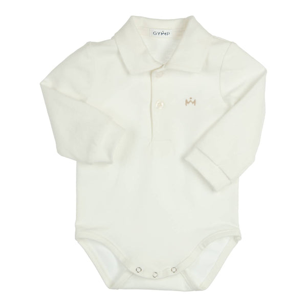 Jongens Romper Aerodoux van Gymp in de kleur Off White in maat 92.