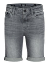 Jongens JJIRICK JJORIGINAL SHORTS AM 360 SN JNR van Jack & Jones Junior in de kleur Grey Denim  in maat 176.