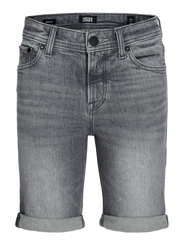 Jongens JJIRICK JJORIGINAL SHORTS AM 360 SN JNR van Jack & Jones Junior in de kleur Grey Denim  in maat 176.