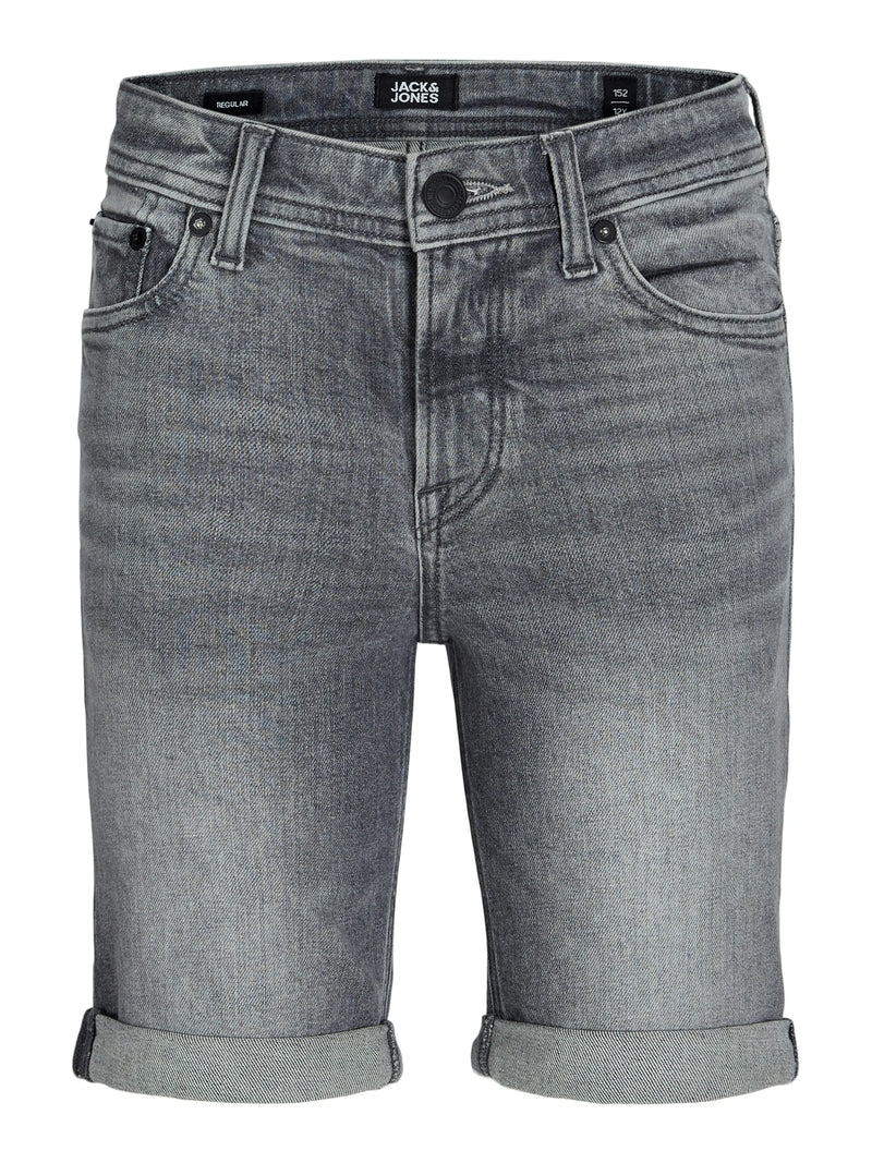 Jongens JJIRICK JJORIGINAL SHORTS AM 360 SN JNR van Jack & Jones Junior in de kleur Grey Denim  in maat 176.
