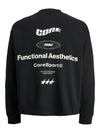 Jongens JCOSIGNAL SWEAT CREW NECK JNR van Jack & Jones Junior in de kleur Black in maat 176.