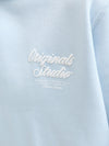 Jongens JORNORREBRO TYPO BACK SWEAT HOOD SN JNR van Jack & Jones Junior in de kleur Skyway in maat 176.