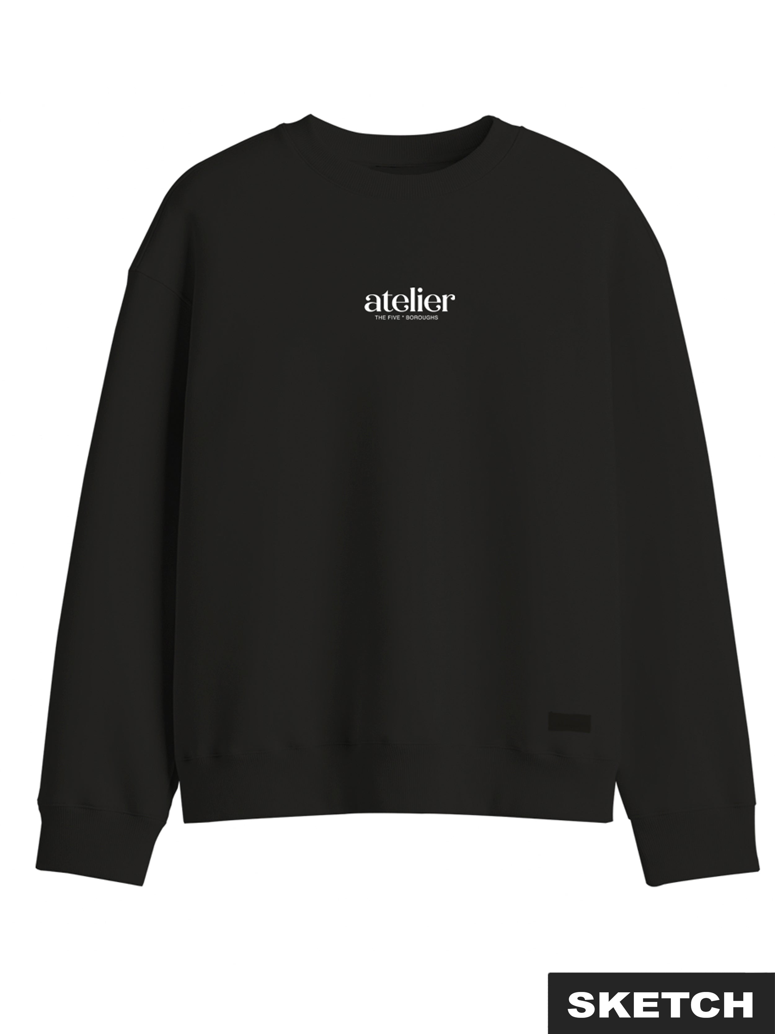 Jongens JORBROOKLYN GRAPHIC SWEAT CREW NEC JNR van Jack & Jones Junior in de kleur Black VOLUME  in maat 176.