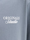 Jongens JORNORREBRO TYPO TEE SS CREW NECK SN JNR van Jack & Jones Junior in de kleur Tradewinds  in maat 176.