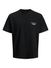 Jongens JORNORREBRO TYPO TEE SS CREW NECK SN JNR van Jack & Jones Junior in de kleur Black  in maat 176.