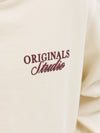 Jongens JORNORREBRO TYPO BACK SWEAT HOOD SN JNR van Jack & Jones Junior in de kleur Antique White  in maat 176.