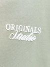 Jongens JORNORREBRO TYPO BACK SWEAT HOOD SN JNR van Jack & Jones Junior in de kleur Seagrass in maat 176.